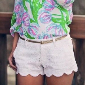 Lily Pullitzer Buttercup Scallop Hem Short